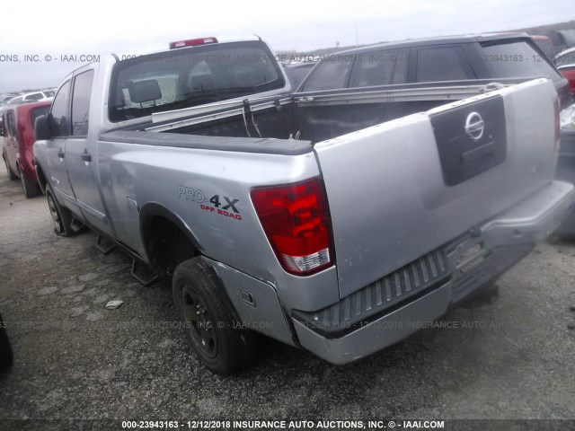 1N6BA07F68N305675 - 2008 NISSAN TITAN XE/SE/LE/PRO-4X SILVER photo 3