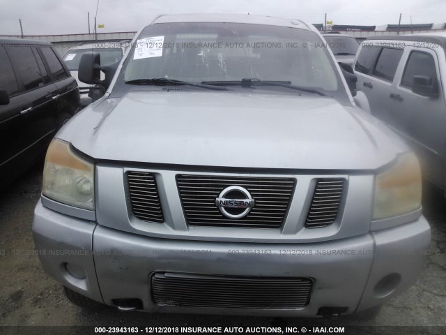 1N6BA07F68N305675 - 2008 NISSAN TITAN XE/SE/LE/PRO-4X SILVER photo 6