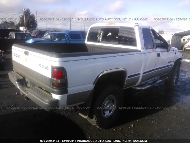 1B7KF23Z4XJ611084 - 1999 DODGE RAM 2500 WHITE photo 4