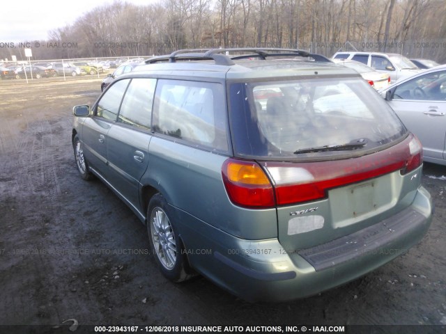 4S3BH625147300804 - 2004 SUBARU LEGACY L SPECIAL GREEN photo 3