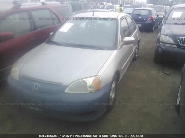 JHMES96603S010647 - 2003 HONDA CIVIC HYBRID GOLD photo 2