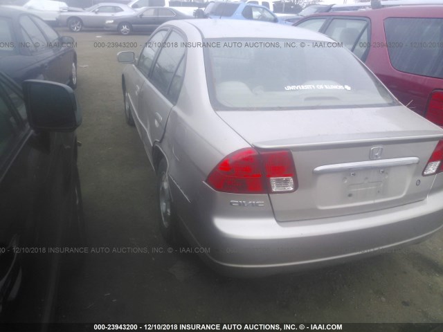 JHMES96603S010647 - 2003 HONDA CIVIC HYBRID GOLD photo 3