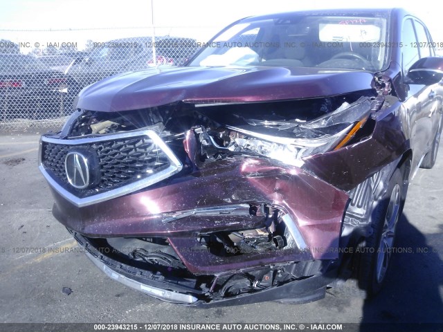 5FRYD3H57HB008388 - 2017 ACURA MDX TECHNOLOGY BURGUNDY photo 6