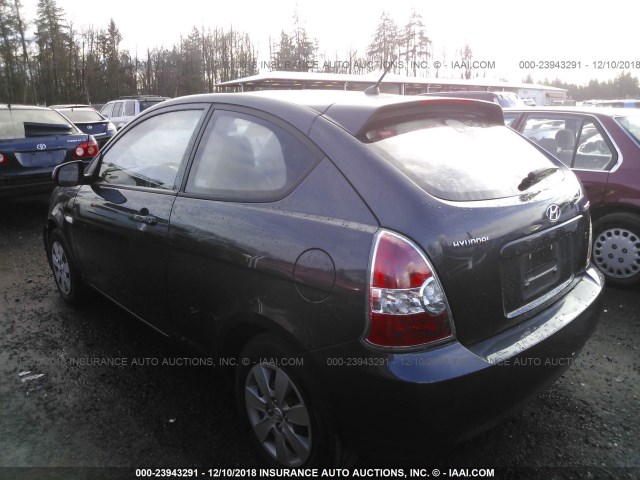 KMHCM3AC7AU159535 - 2010 HYUNDAI Accent BLUE/GS GRAY photo 3