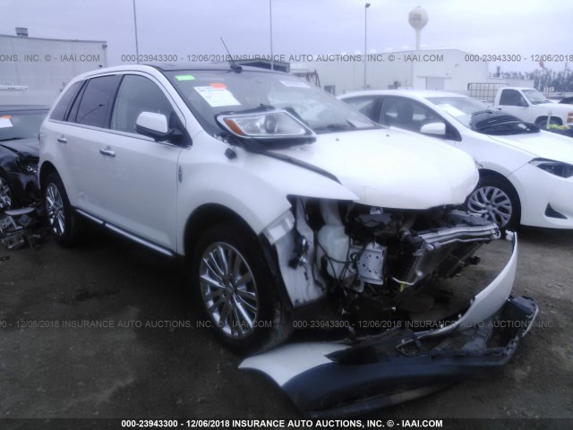 2LMDJ6JKXFBL34352 - 2015 LINCOLN MKX WHITE photo 1