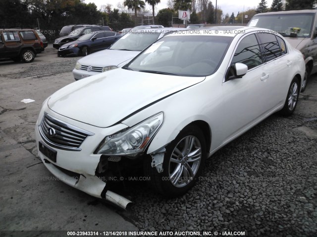 JN1CV6AP5DM725317 - 2013 INFINITI G37 JOURNEY/SPORT WHITE photo 2