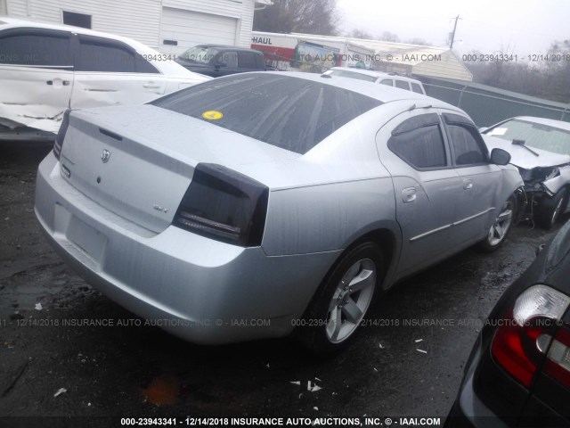 2B3KA43G87H836975 - 2007 DODGE CHARGER SE/SXT SILVER photo 4