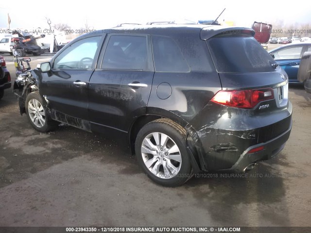 5J8TB1H21CA003699 - 2012 ACURA RDX BLACK photo 3