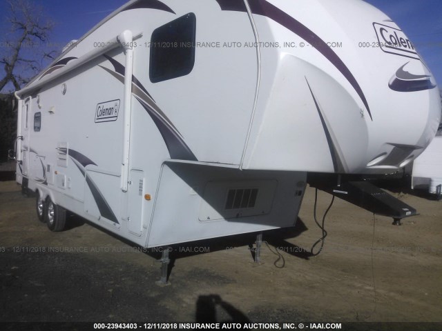 47CFCLP27BC659509 - 2011 COLEMAN 5TH WHEEL TRAVEL TRAILER  WHITE photo 1