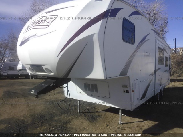 47CFCLP27BC659509 - 2011 COLEMAN 5TH WHEEL TRAVEL TRAILER  WHITE photo 2