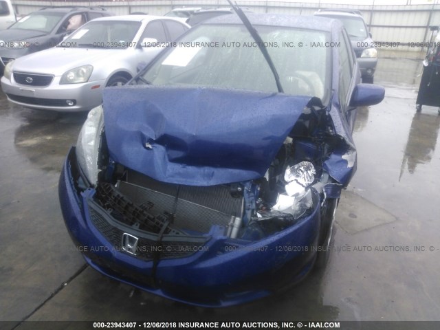 JHMGE8H34DC004746 - 2013 HONDA FIT BLUE photo 6