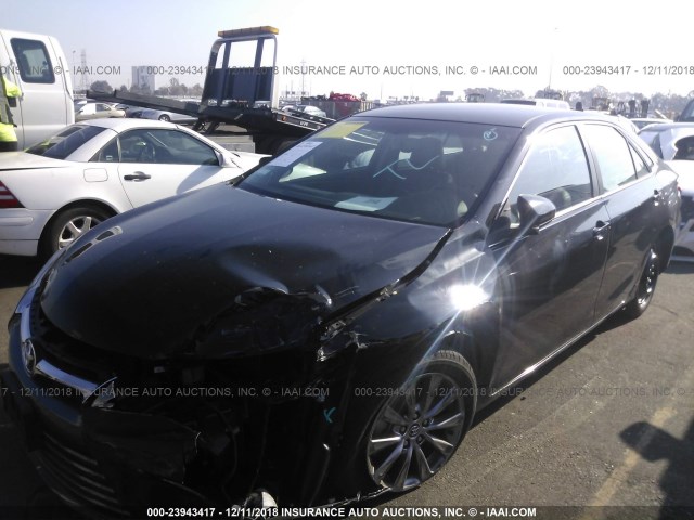 4T4BF1FK5GR540017 - 2016 TOYOTA CAMRY LE/XLE/SE/XSE BLACK photo 2