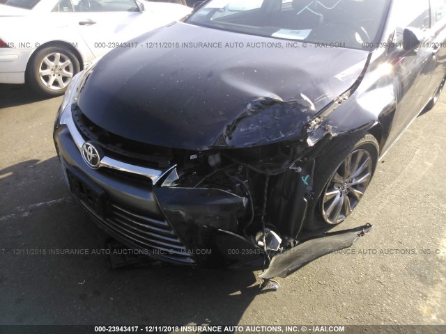 4T4BF1FK5GR540017 - 2016 TOYOTA CAMRY LE/XLE/SE/XSE BLACK photo 6