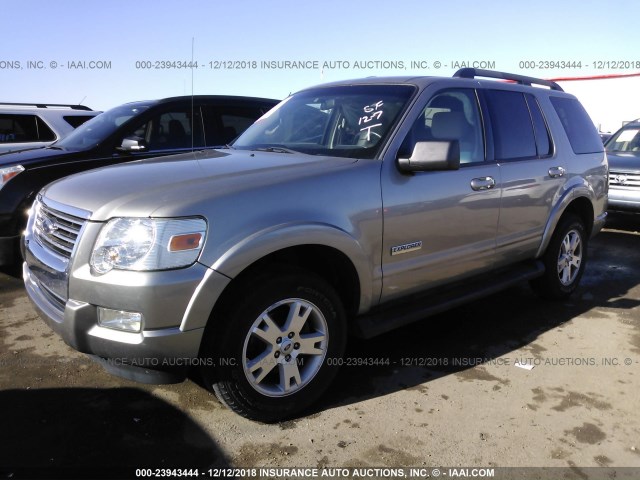 1FMEU63E28UA39354 - 2008 FORD EXPLORER XLT GRAY photo 2