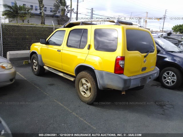 5N1ED28T13C641113 - 2003 NISSAN XTERRA XE/SE YELLOW photo 3