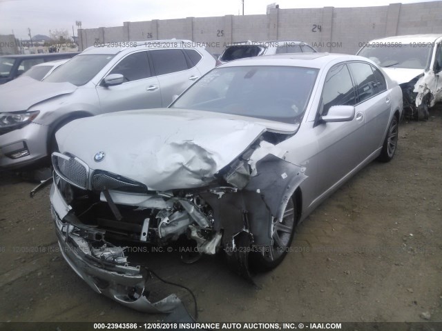 WBAHN83577DT69173 - 2007 BMW 750 SILVER photo 2