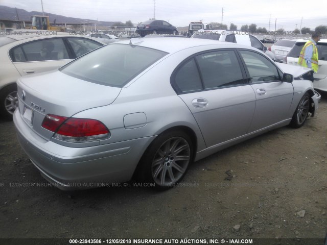 WBAHN83577DT69173 - 2007 BMW 750 SILVER photo 4