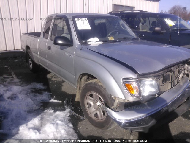 5TEVL52NX3Z189635 - 2003 TOYOTA TACOMA XTRACAB SILVER photo 1