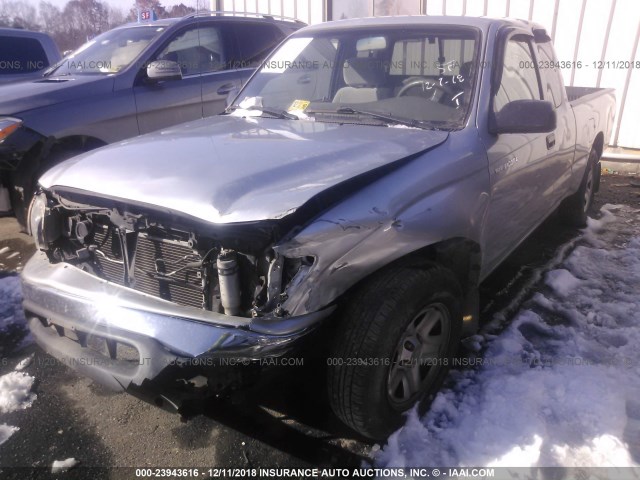 5TEVL52NX3Z189635 - 2003 TOYOTA TACOMA XTRACAB SILVER photo 2