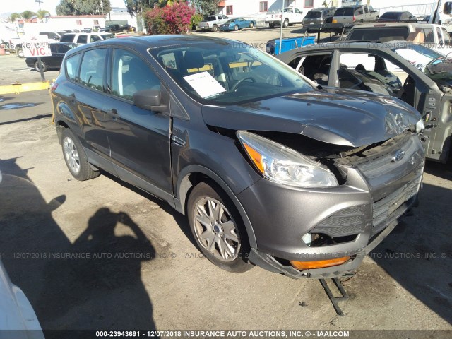 1FMCU0F76DUB46662 - 2013 FORD ESCAPE S GRAY photo 1