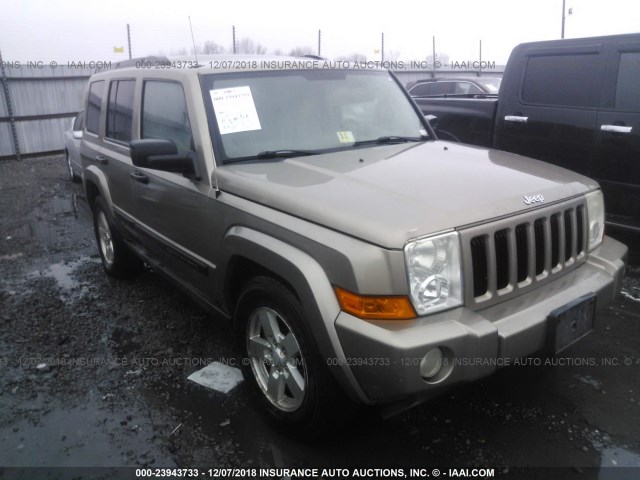 1J8HG48N36C275125 - 2006 JEEP COMMANDER BROWN photo 1