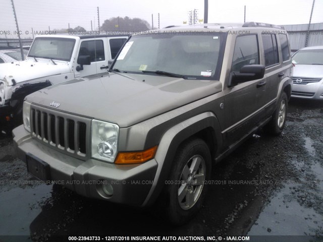 1J8HG48N36C275125 - 2006 JEEP COMMANDER BROWN photo 2