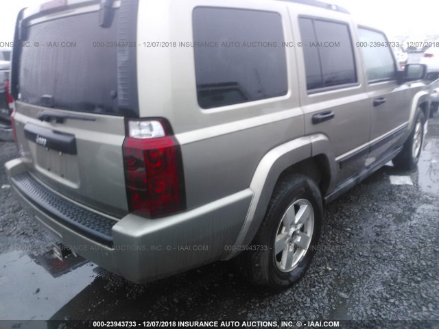 1J8HG48N36C275125 - 2006 JEEP COMMANDER BROWN photo 4