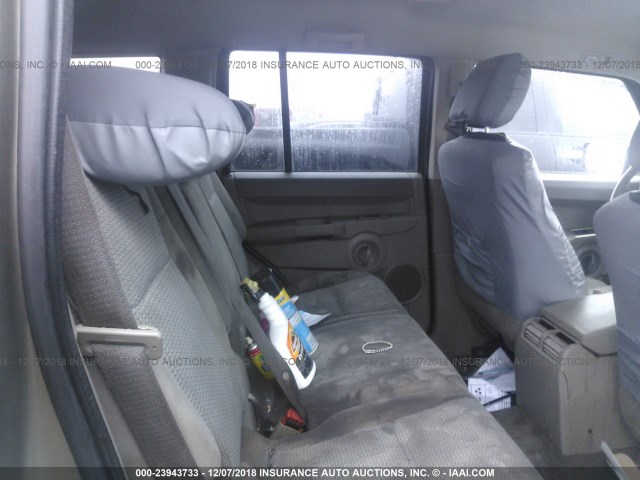 1J8HG48N36C275125 - 2006 JEEP COMMANDER BROWN photo 8