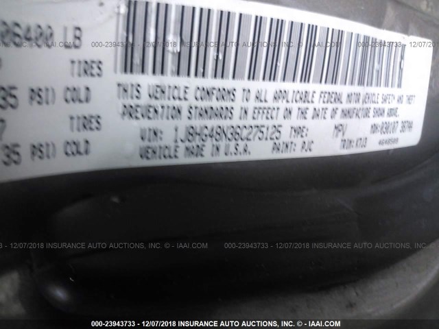 1J8HG48N36C275125 - 2006 JEEP COMMANDER BROWN photo 9