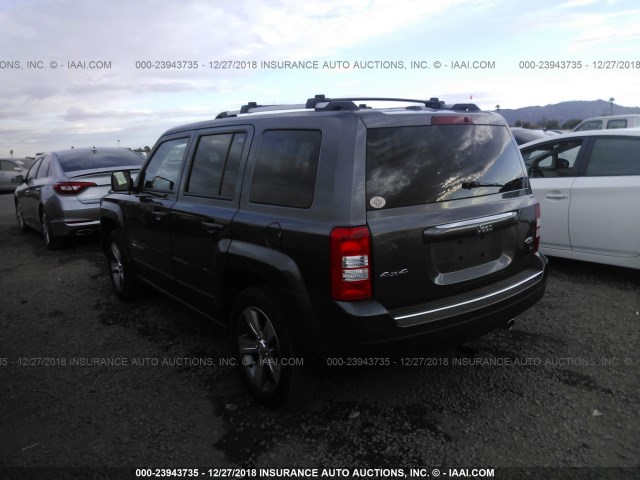 1C4NJRFB5GD785893 - 2016 JEEP PATRIOT LATITUDE GRAY photo 3