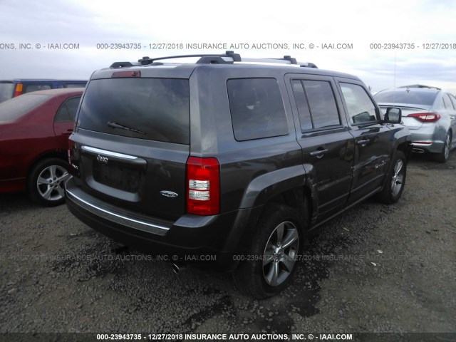 1C4NJRFB5GD785893 - 2016 JEEP PATRIOT LATITUDE GRAY photo 4