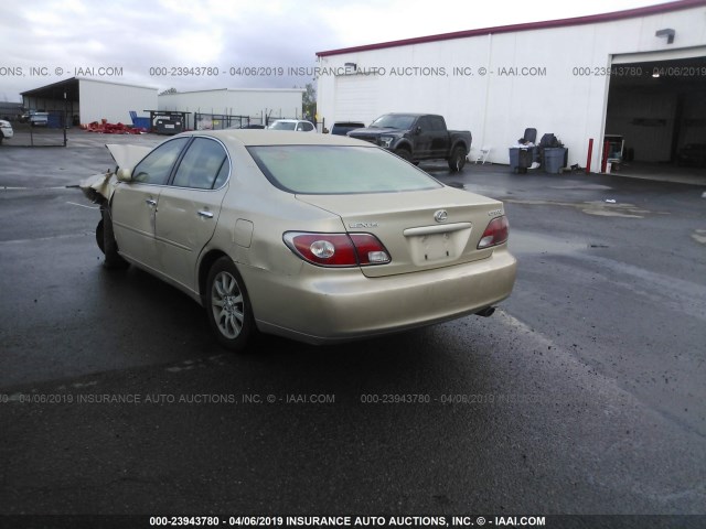 JTHBF30G225022544 - 2002 LEXUS ES 300 GOLD photo 3