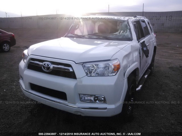 JTEBU5JR3A5010223 - 2010 TOYOTA 4RUNNER SR5/LIMITED/TRAIL WHITE photo 6