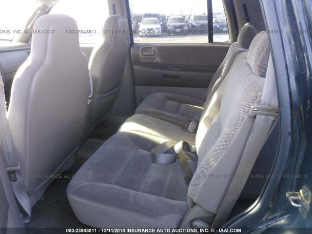 1B4HS48N82F126690 - 2002 DODGE DURANGO SLT BLACK photo 8