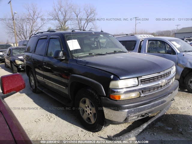 1GNEK13Z45J257140 - 2005 CHEVROLET TAHOE K1500 BLUE photo 1