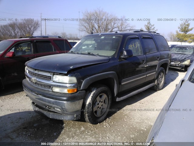 1GNEK13Z45J257140 - 2005 CHEVROLET TAHOE K1500 BLUE photo 2