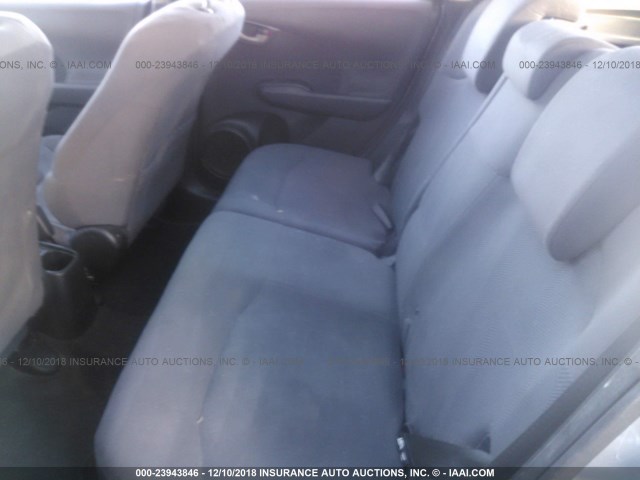 JHMGE8H3XDC051554 - 2013 HONDA FIT SILVER photo 8