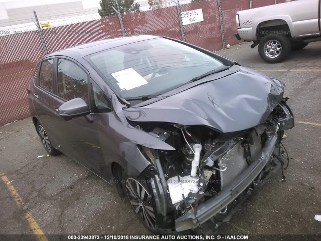 3HGGK5H07JM701502 - 2018 HONDA FIT EX/EXL GRAY photo 1