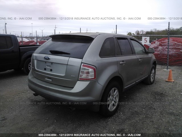 2FMDK38C88BA87373 - 2008 FORD EDGE SEL TAN photo 4