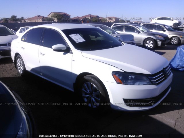 1VWAT7A31EC113794 - 2014 VOLKSWAGEN PASSAT S WHITE photo 1