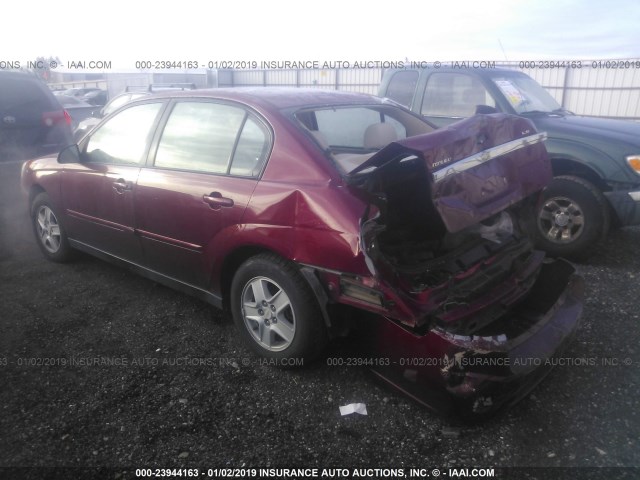 1G1ZT52855F192415 - 2005 CHEVROLET MALIBU LS 红色 照片 3