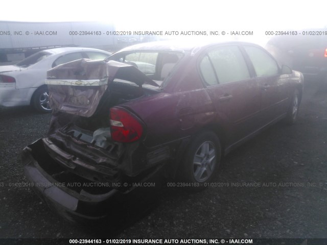1G1ZT52855F192415 - 2005 CHEVROLET MALIBU LS 红色 照片 4