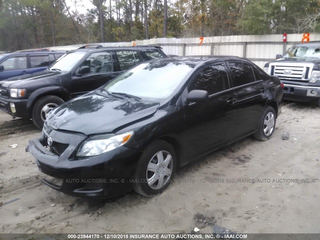 JTDBL40E49J053648 - 2009 TOYOTA COROLLA LE/XLE BLACK photo 2