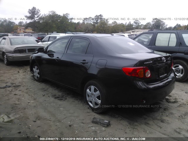 JTDBL40E49J053648 - 2009 TOYOTA COROLLA LE/XLE BLACK photo 3