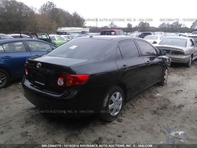 JTDBL40E49J053648 - 2009 TOYOTA COROLLA LE/XLE BLACK photo 4