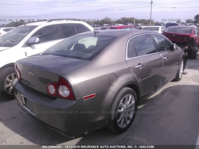 1G1ZE5E13BF176668 - 2011 CHEVROLET MALIBU LTZ BROWN photo 4