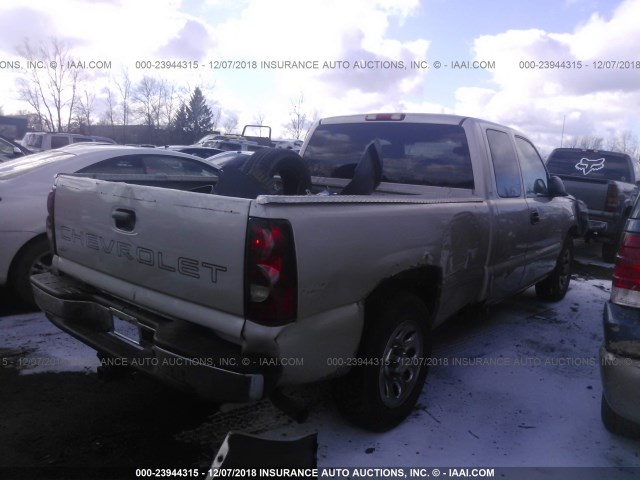 1GCEC19T96Z167266 - 2006 CHEVROLET SILVERADO C1500 SILVER photo 4