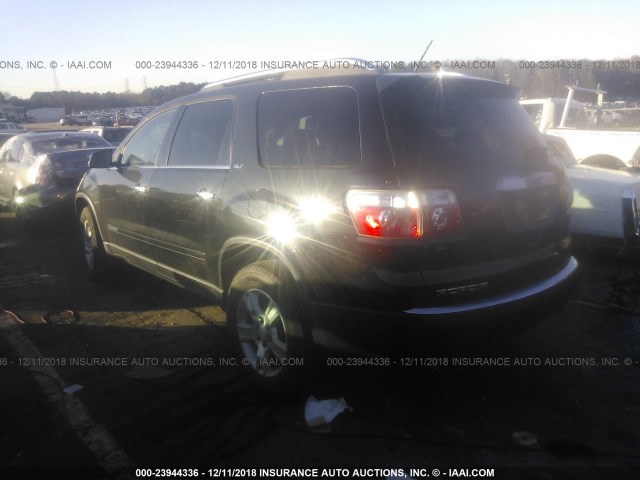 1GKER23778J281093 - 2008 GMC ACADIA SLT-1 BLACK photo 3