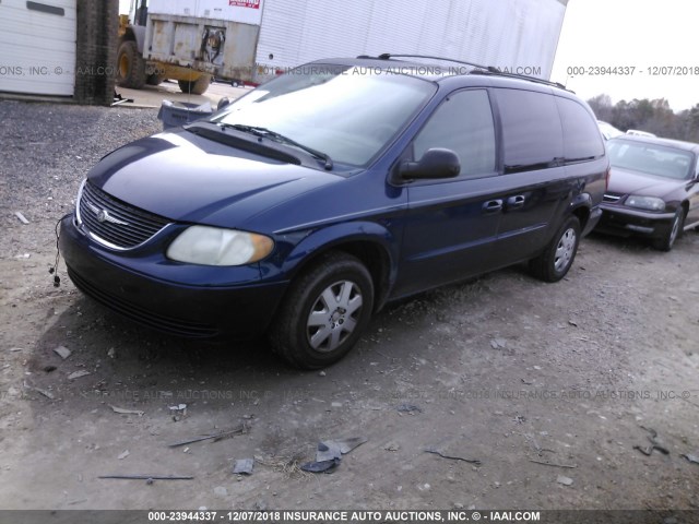 2C4GP44343R105642 - 2003 CHRYSLER TOWN & COUNTRY LX Dark Blue photo 2