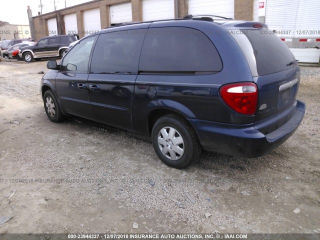 2C4GP44343R105642 - 2003 CHRYSLER TOWN & COUNTRY LX Dark Blue photo 3